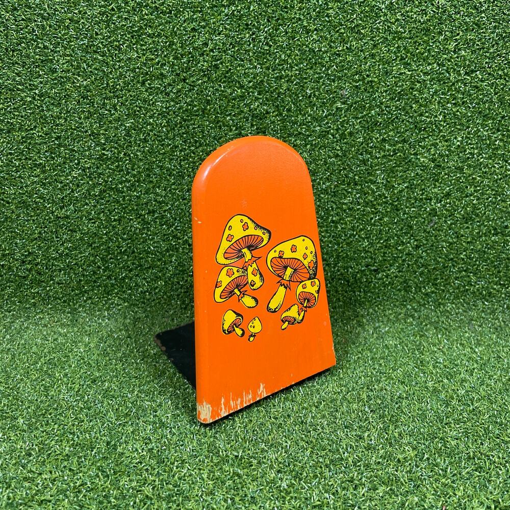 Vintage Counterpoint Japan Mushroom Bookend Orange Yellow 1970s MCM Psychedelic